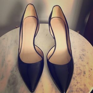 J Crew Lucie patent leather pumps